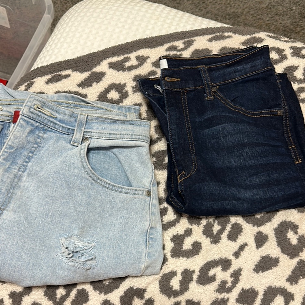 Light and Dark Wash Denim Jeans